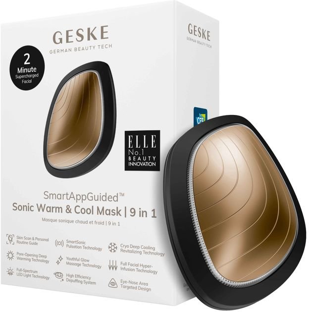 Акція на Звуковая маска тепло и холод Geske Sonic Warm & Cool Mask 9 в 1 Gray (GK000002GY01) від Stylus