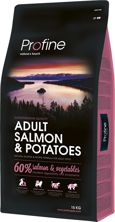 Акція на Сухой корм для взрослых собак Profine Adult Salmon с лососем и картофелем 15 кг (8595602517572) від Stylus