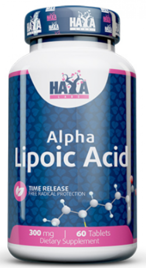 Акція на Haya Labs Time Release Alpha Lipoic Acid Альфа-липоевая кислота с временным высвобождением 300 мг 60 таблеток від Stylus