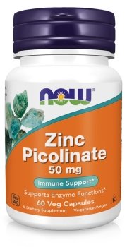 

Now Foods Zinc Picolinate 50 mg 60 veg caps Цинк пиколинат