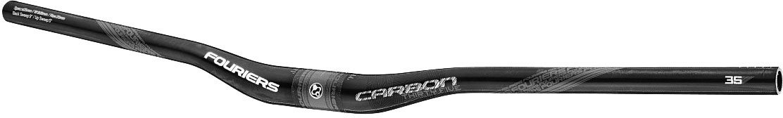 

Кермо МТБ Fouriers Carbon 35x800мм/Rise 20мм чорне 600г (HB-MB001-N2-350)