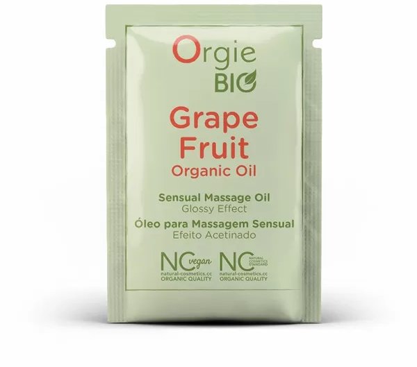 

Массажное масло Orgie - Grape Fruit organic oil, 2 мл.
