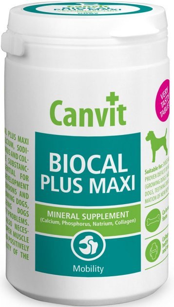Акція на Витаминная добавка Canvit Biocal Plus Maxi для улучшения подвижности у собак 230 г (can53145) від Stylus