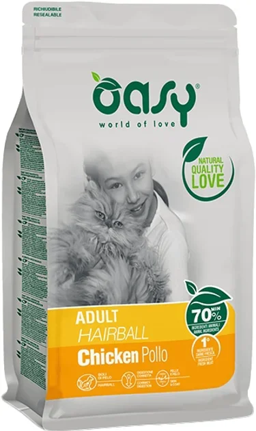 Акція на Сухой корм для кошек Oasy lifestage adult hairball 1.5 кг (8053017348117) від Stylus