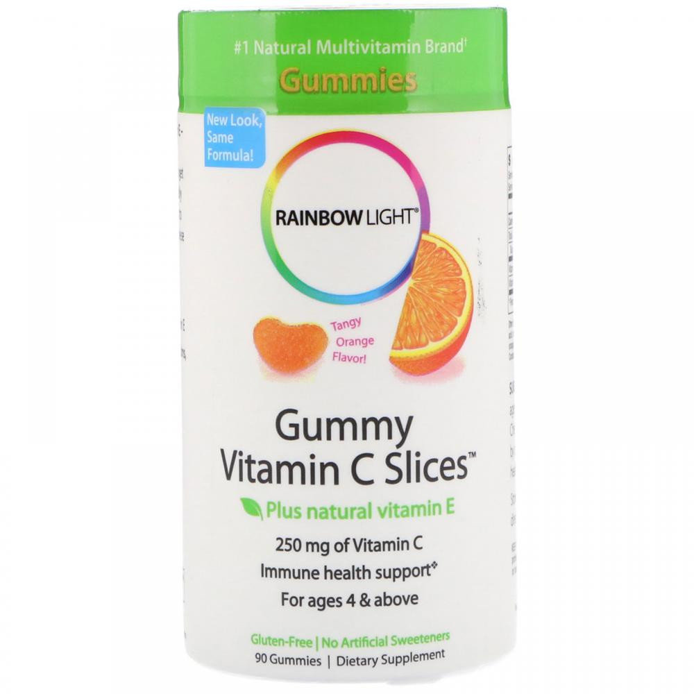 

Rainbow Light Gummy Vitamin C Slices 90 Gummies Вітамін C жувальний