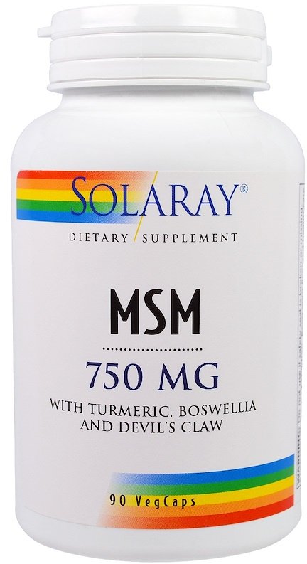 

Solaray MSM, 750 mg, 90 Veggie Caps (SOR-00862)