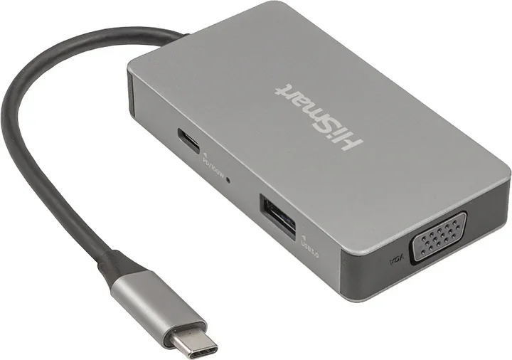 Акція на HiSmart Adapter USB-C to 2xHDMI+VGA+USB+USB-C (CA913879) від Stylus