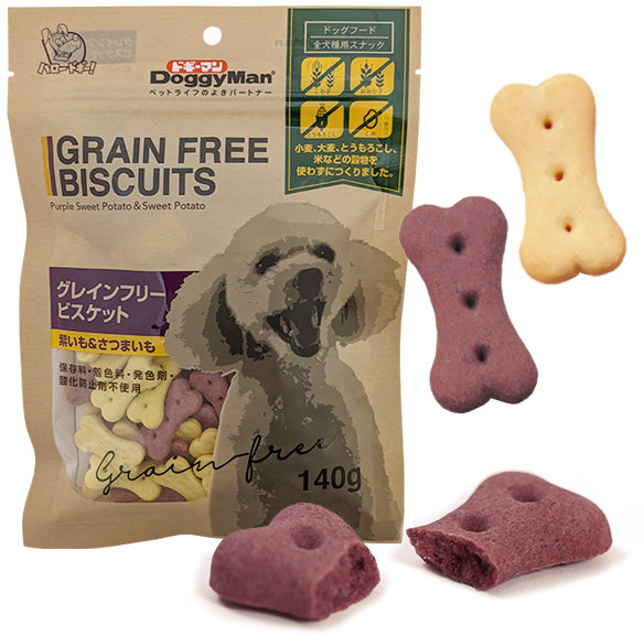 

Лакомство для собак DoggyMan Biscuits Purple Sweet Potato&Sweet Potato печенье бисквит фиолетовый батат 140 г (56168)