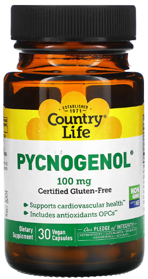 

Country Life (Pycnogenol) Пікногенол 100 мг 30 капсул