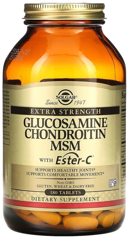 Акція на Solgar Glucosamine Chondroitin Msm with Ester-C, 180 Tablets (SOL-01272) від Stylus