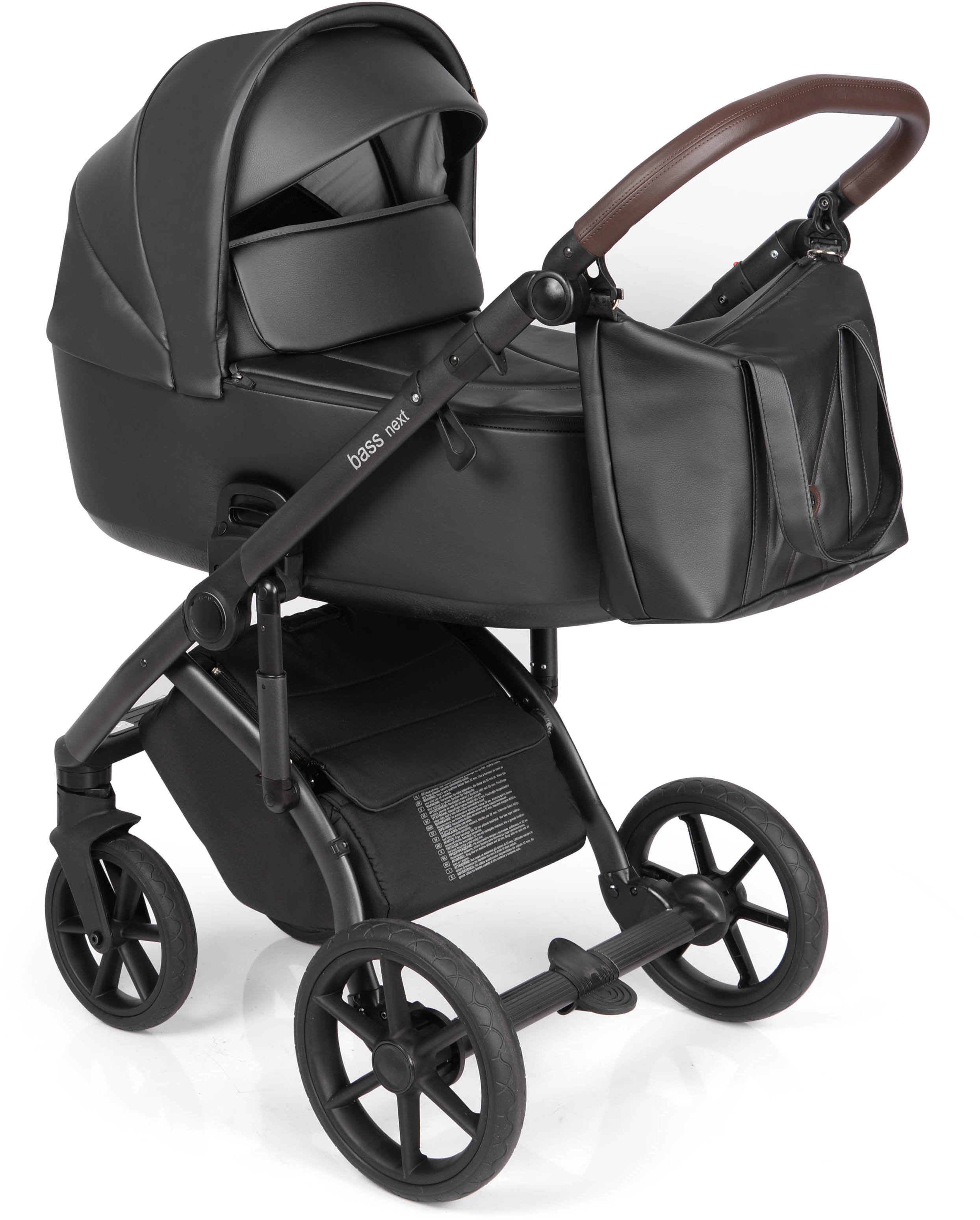 

Универсальная коляска 2 в 1 Roan Bass Next Black Pearl черная (R-BN-BP)