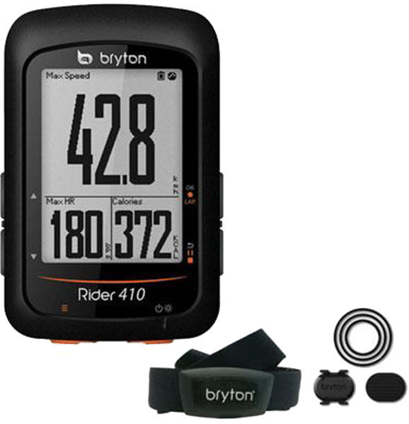 Акція на Велокомпьютер Bryton Rider 410 T (+ датчик кад/пульса) (617060400000) від Stylus