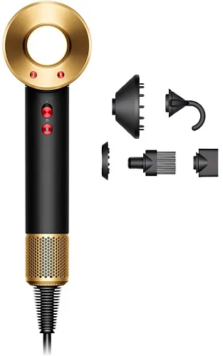 Акція на Dyson HD07 Supersonic Onyx Black/Gold (534017-01) (EU) від Stylus