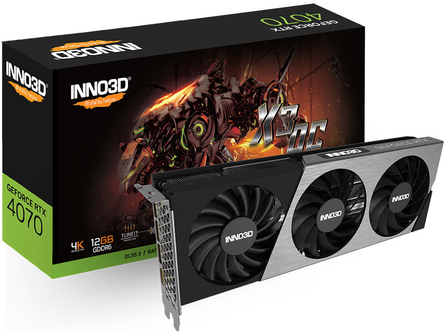 Акція на INNO3D Geforce Rtx 4070 GDDR6 X3 Oc (N40703-12D6X-179052L) від Stylus