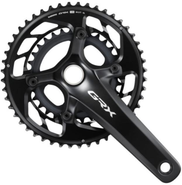 

Шатуны Shimano FC-RX820-2 Grx (12Х2) Hollowtech II, 175мм 48X31, без каретки (IFCRX8202EX81)