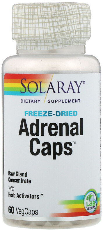 

Solaray Adrenal Caps, 60 VegCaps (SOR-05100)