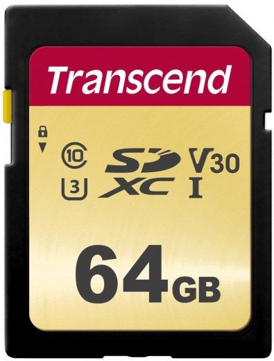 

Transcend 64GB Sdxc Class 10 UHS-I U3 V30 (TS64GSDC500S)