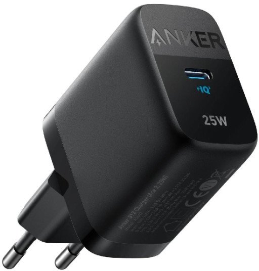 Акція на Anker USB-C Wall Charger PowerPort 312 25W Black (A2642G11) від Y.UA