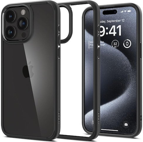 

Spigen Ultra Hybrid Matte Black (ACS06713) for iPhone 15 Pro