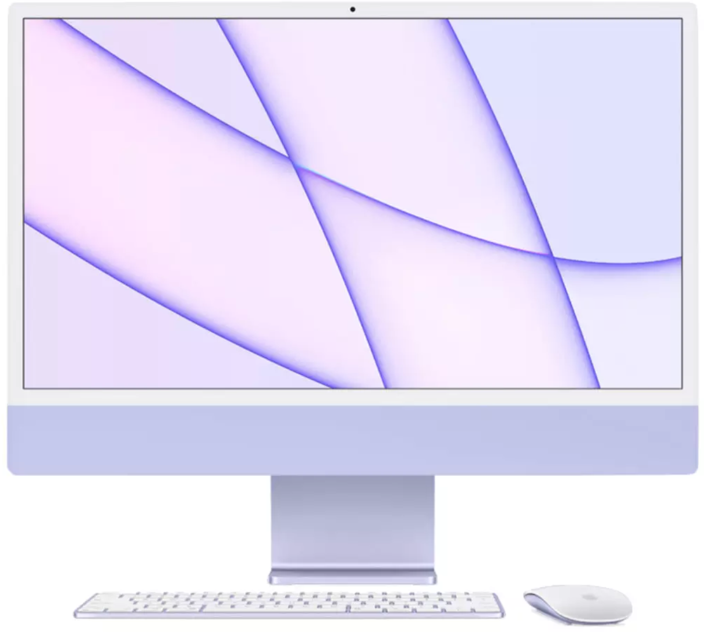 Акція на Apple iMac M1 24" 2TB 8GPU Purple Custom (Z131000LY) 2021 від Stylus