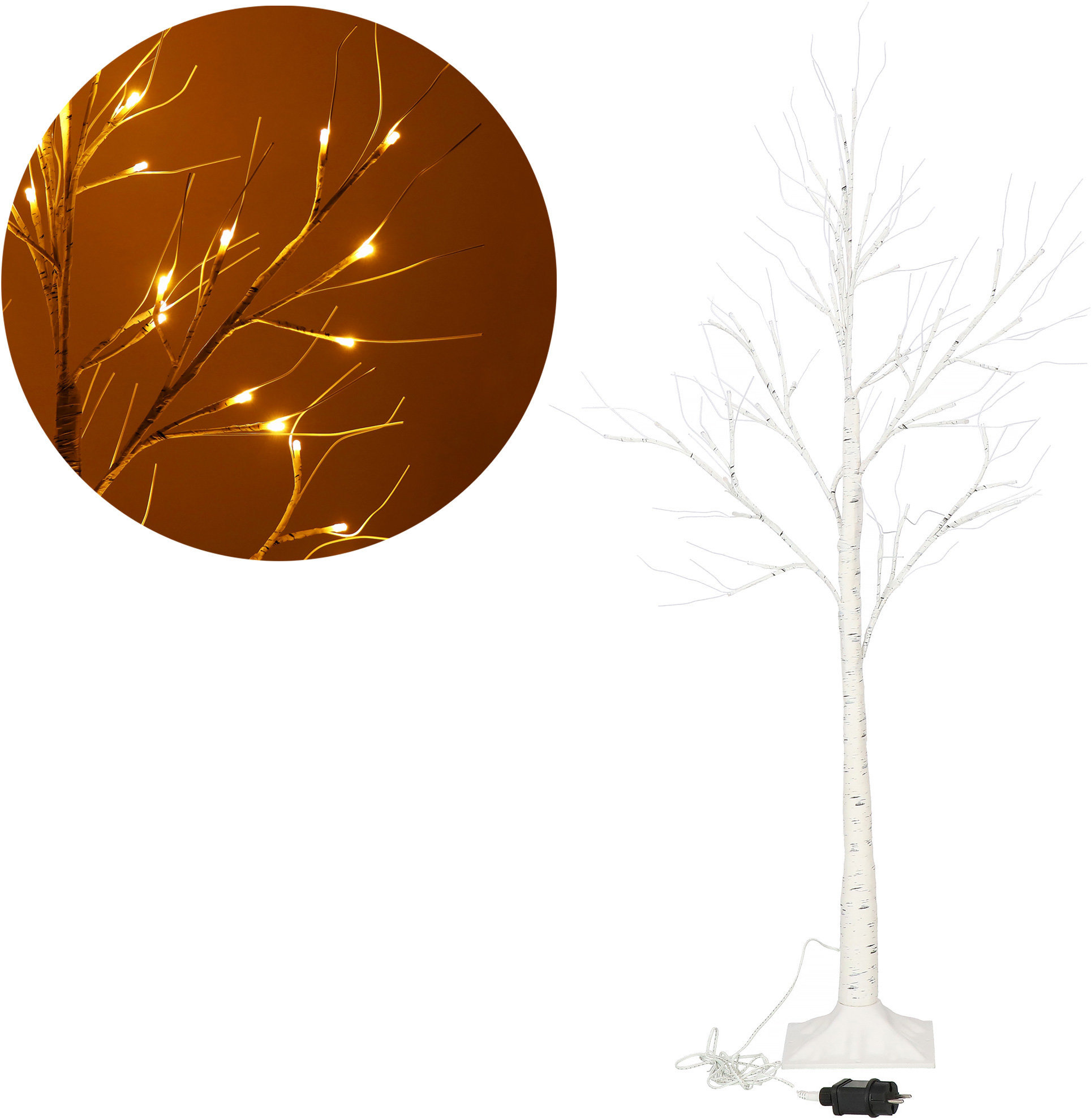 Акція на Светодиодное дерево Springos 180 см 96 Led CL0952 Warm White від Stylus