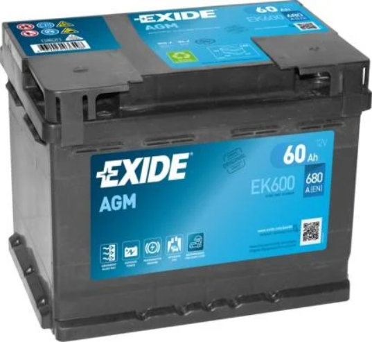 Акція на Автомобильный аккумулятор Agm (Start-Stop) Exide 6СТ-62 АзЕ START-STOP EK620 від Stylus