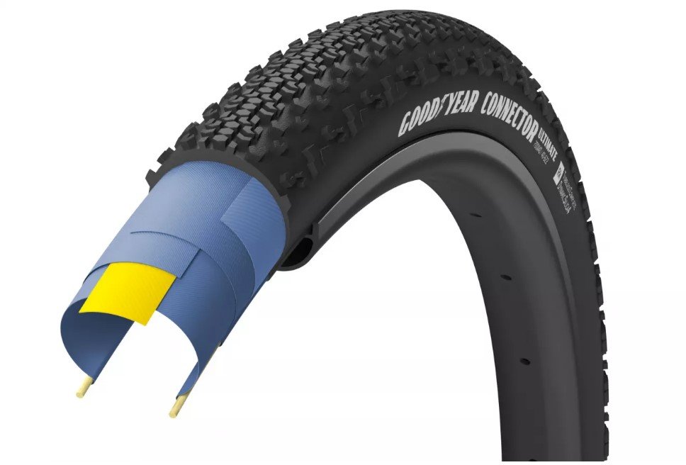 

Покрышка 700x45 (45-622) GoodYear Connector Tubeless Ready Folding Black, 60tpi (TIR-60-08)