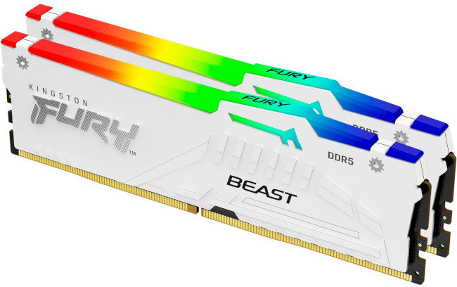 

Kingston Fury 32 Gb DDR5 6400 MHz Beast Rgb White (KF564C32BWA-32)