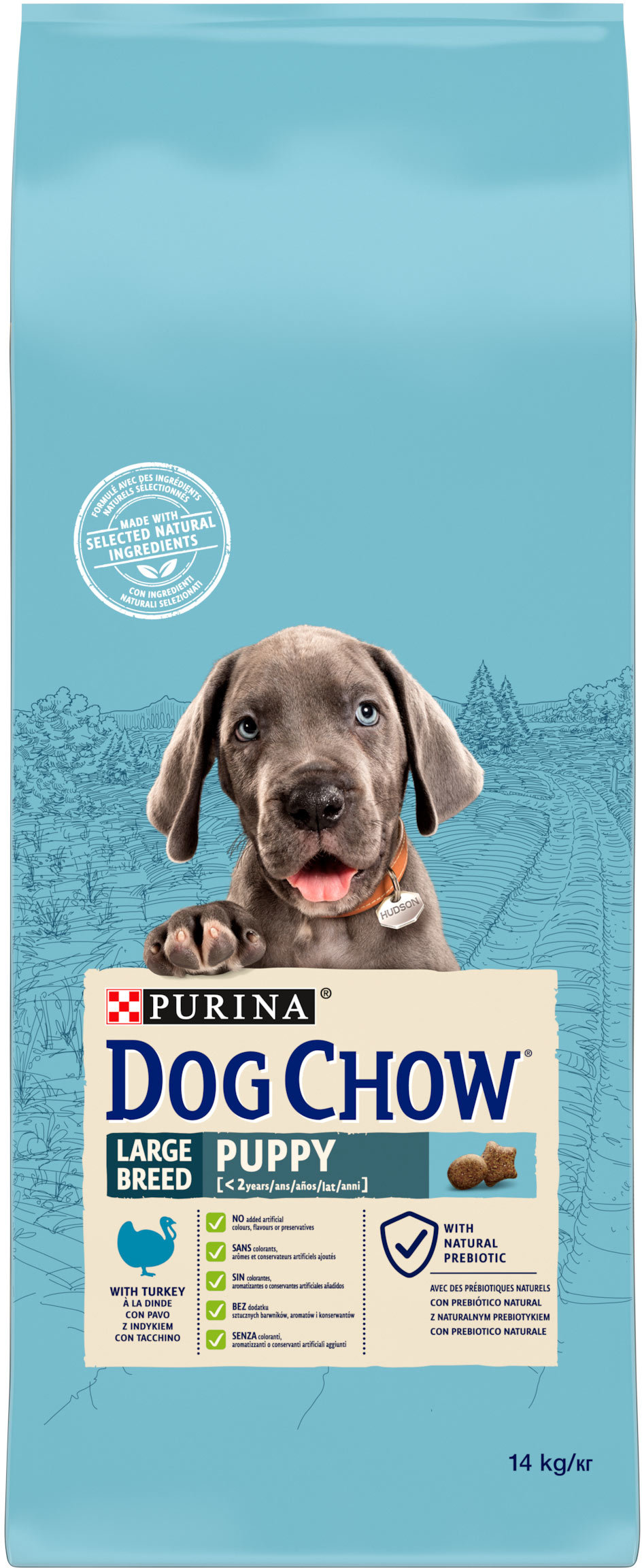 Акція на Сухой корм Purina Dog Chow Puppy Large Breed для щенков больших пород со вкусом индейки 14 кг (7613034487919) від Stylus