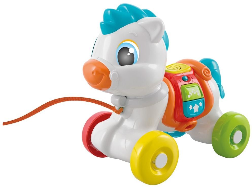 Акція на Игрушка-каталка Clementoni Pull Along Baby Pony музыкальная (17812) від Stylus