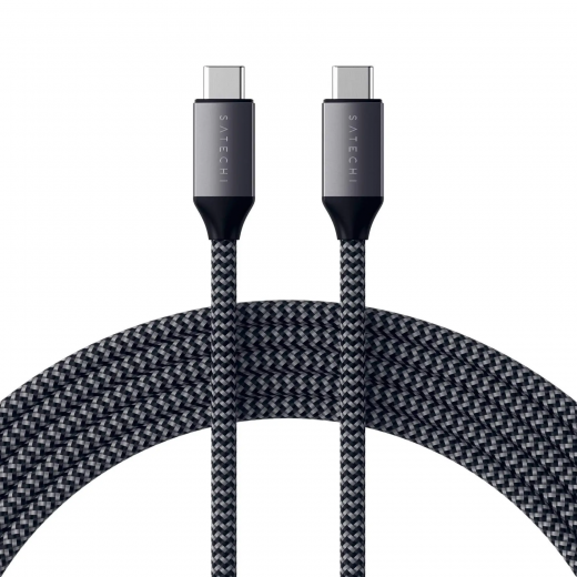 Акція на Satechi Cable USB-C to USB-C 100W 2m Space Gray (ST-TCC2MM) від Y.UA