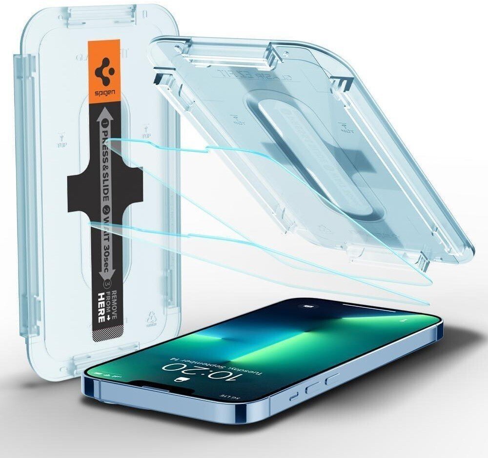 

Spigen Tempered Glass Tr Ez Fit Transparency Sensor Open 2 Pack Clear (AGL03375) для iPhone 14 Plus | 13 Pro Max