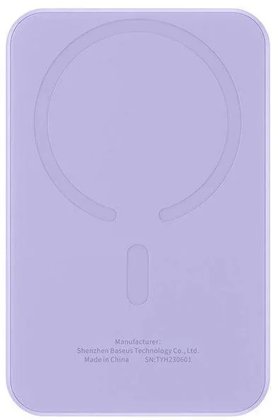 Акція на Baseus Power Bank 5000mAh Magnetic Wireless 20W Purple (P10022107513-00) від Stylus