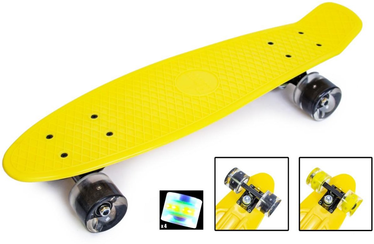 

Penny Board Yellow Светящиеся колеса