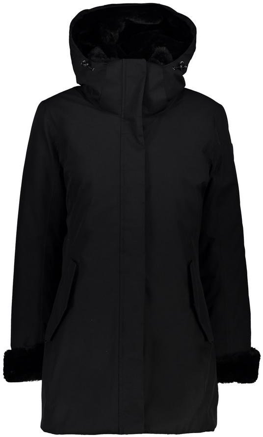 

Куртка Cmp Woman Parka Fix Hood 39K2886-U901 46 (38) чорна зимова з капюшоном та хутром