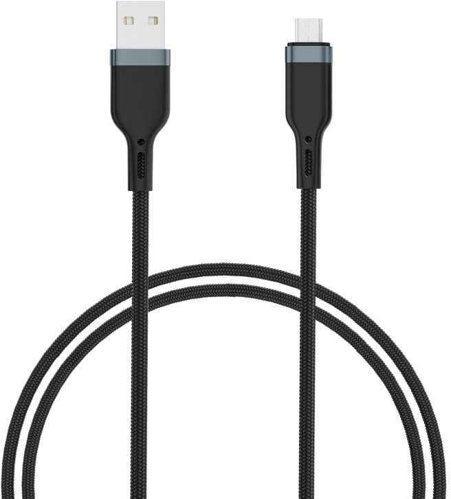 Акція на Wiwu Usb Cable to microUSB Platinum Charger 2m Black (PT03) від Y.UA