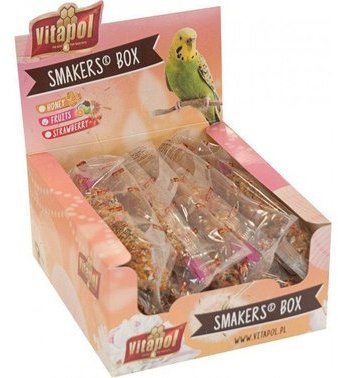 Акція на Колба Vitapol Smakers Box для попугаев со вкусом фруктов 12шт (112,059) від Stylus