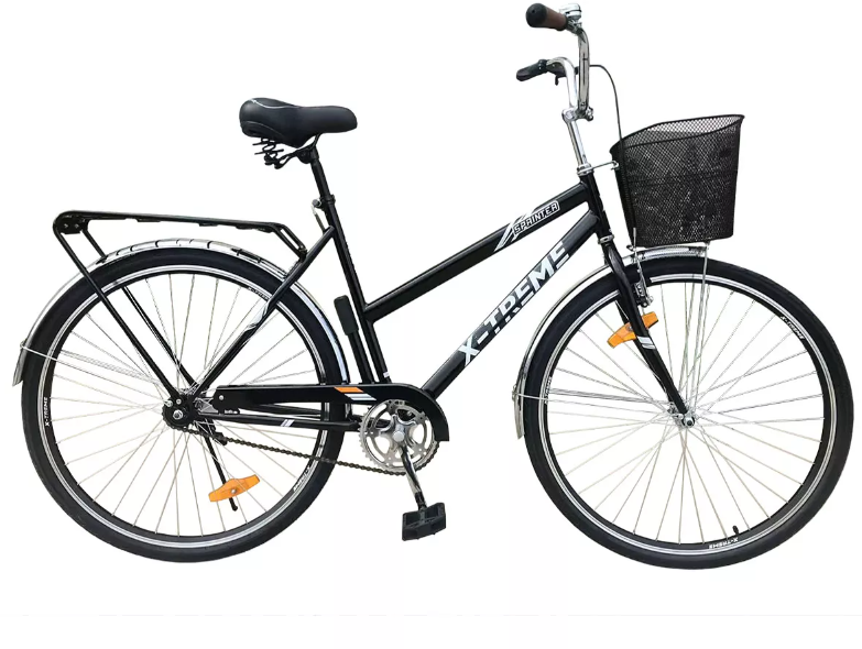 Акція на Велосипед X-TREME Sprinter L2803 сталь.рама 28" колеса 28" чёрно-белый +корзинка стальная (125031) від Stylus