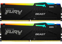 Акція на Kingston Fury 16 Gb (2x8GB) DDR5 6000 MHz Beast Rgb (KF560C36BBEAK2-16) від Stylus