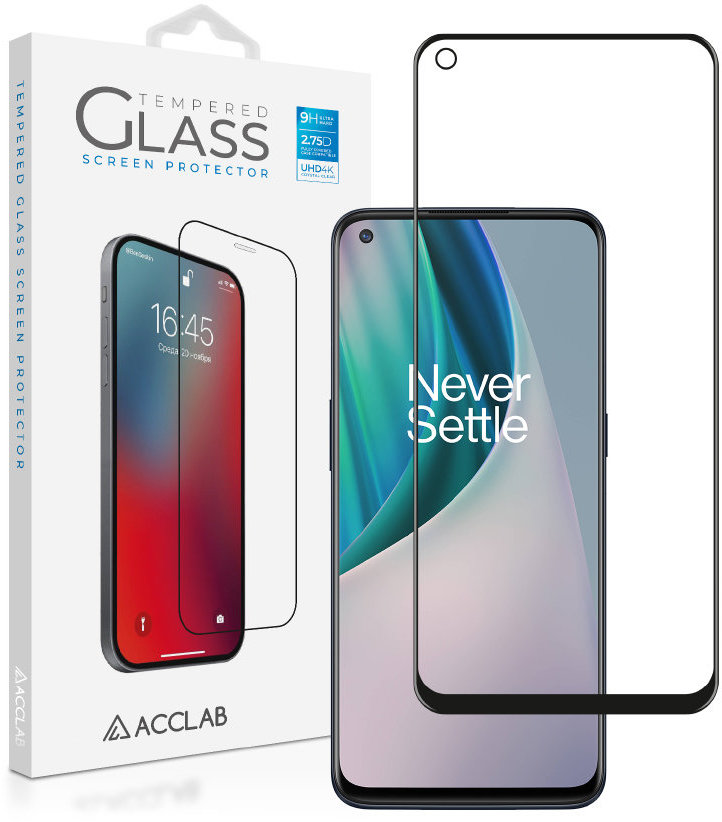 

Acclab Tempered Glass Full Glue Black for OnePlus Nord N10