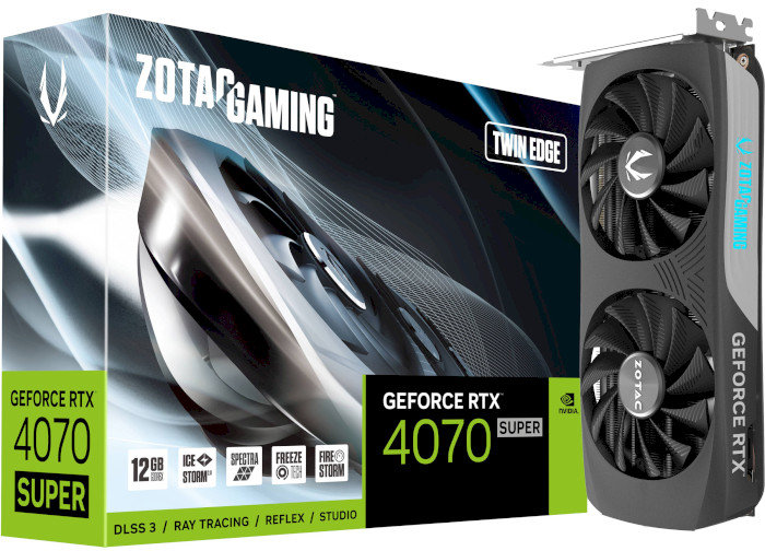 Акція на Zotac Gaming GeForce Rtx 4070 Super Twin Edge 12GB GDDR6X (ZT-D40720E-10M) від Stylus