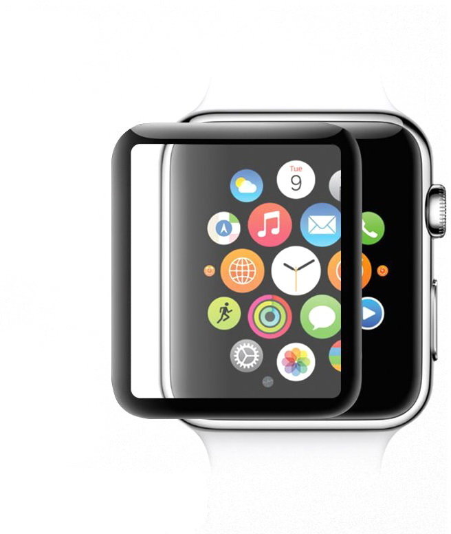 

COTEetCI Tempered Glass Full Cover Black 0.10mm (CS2211-42) for Apple Watch 1-3 42mm