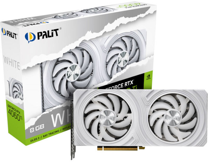 Акція на Palit 	GeForce Rtx 4060 Ti White 8GB (NE6406T019P1-1048L) від Stylus