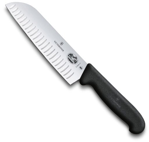 Акція на Кухонный нож Victorinox Fibrox Santoku 17см с черн. ручкой (52523.17) від Stylus