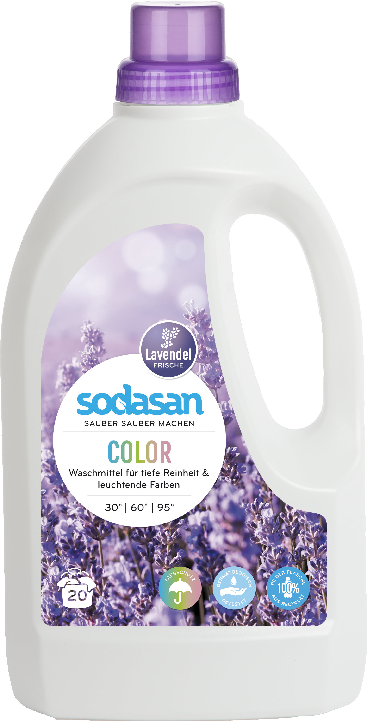 

Органическое жидкое средство Sodasan Color Lavender для стирки 1.5 л