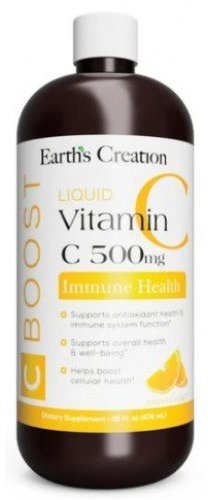 

Earth‘s Creation Liquid Vitamin C 500 mg Витамин С 474 грамм