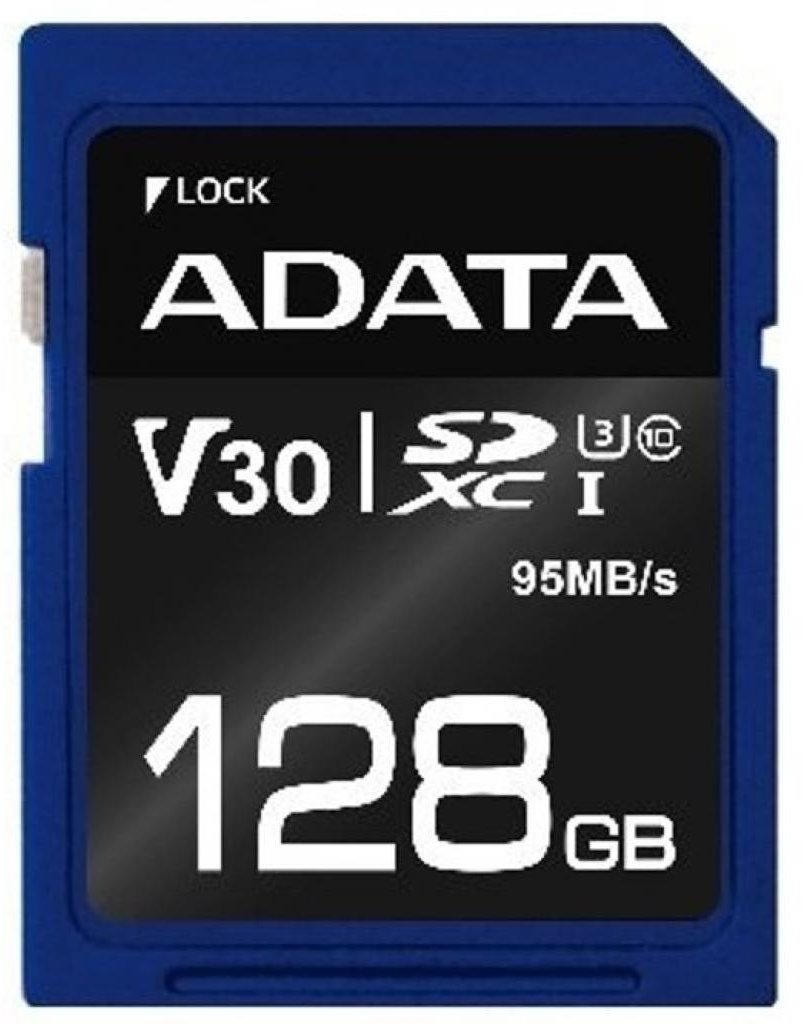 

Adata 128GB Sdxc Сlass 10 UHS-I U3 V30 (ASDX128GUI3V30S-R)