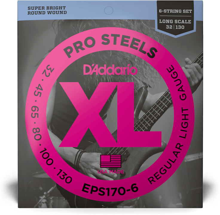 

Набор струн D'addario EPS170-6 ProSteels Bass Light 6-String (32-130)