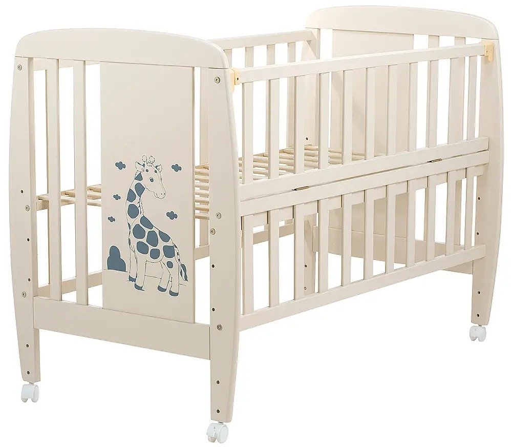 Акція на Детская кроватка Babyroom Жирафик DJO-01 слоновая кость (625357) від Stylus