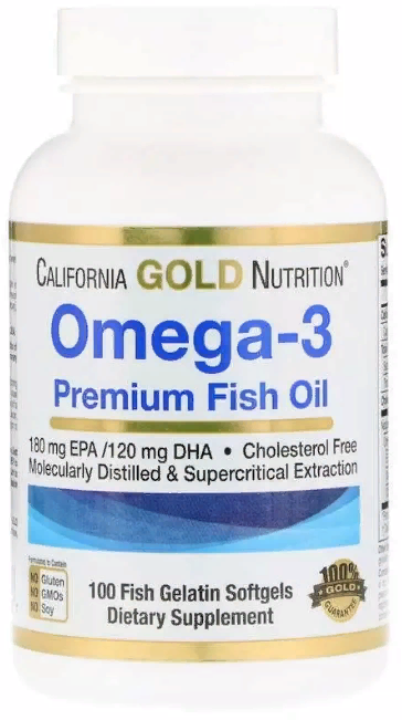 Акція на California Gold Nutrition Omega-3, Premium Fish Oil, 100 Fish Gelatin Softgels від Stylus